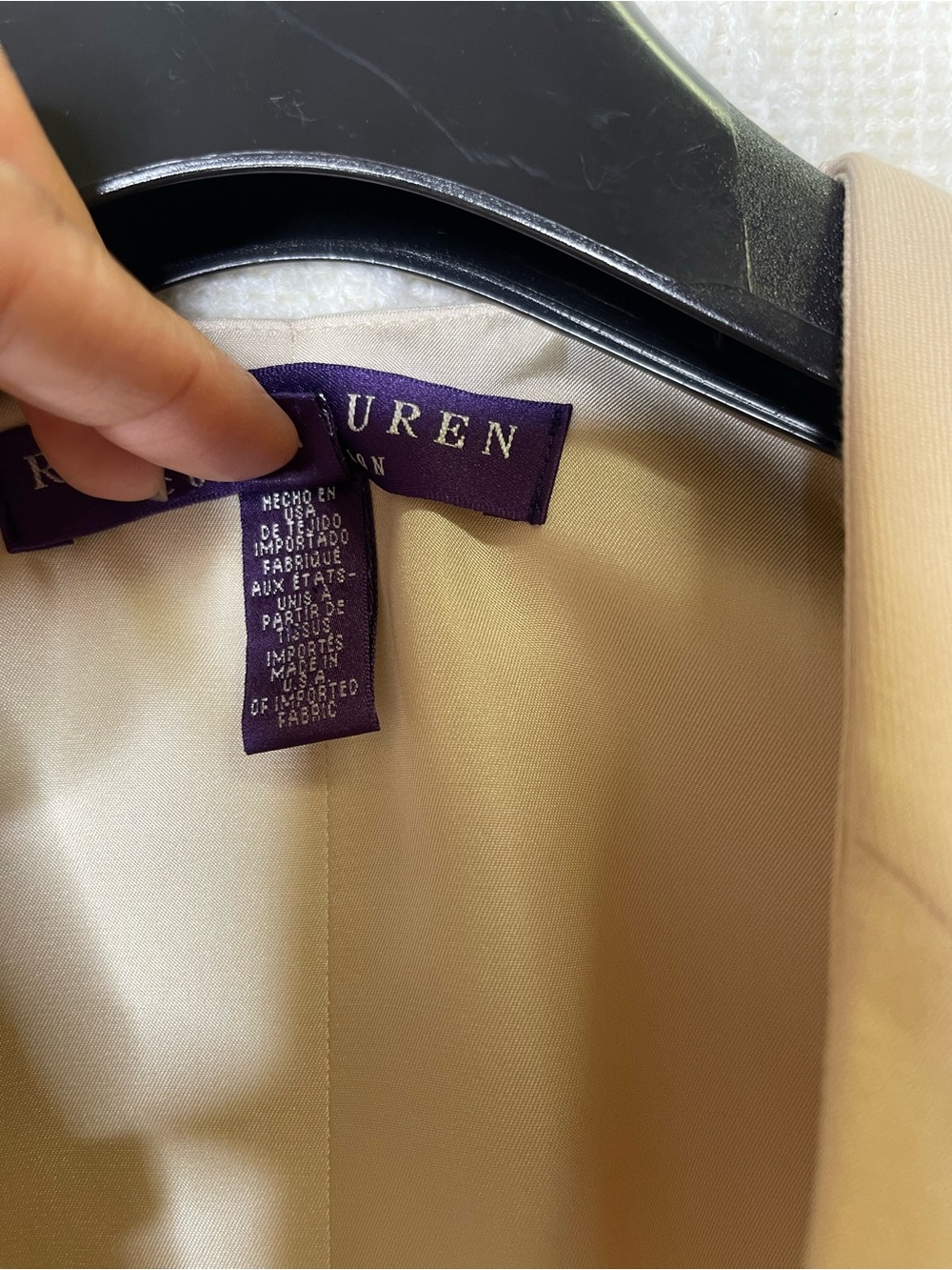 Ralph Lauren Purple Label Cream Silk Blend Jaiden Vest Top w/ Back Lapel – US 4 - Picture 7 of 13